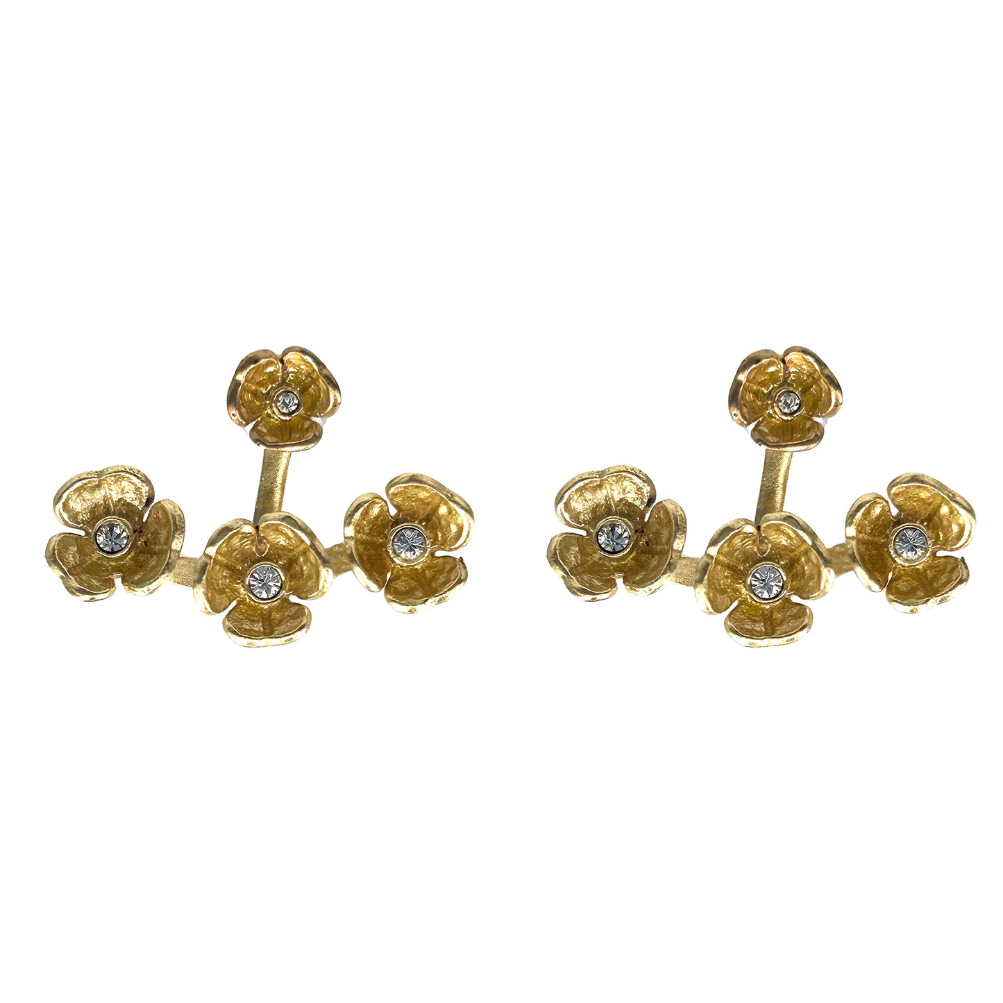 Golden Princess Flower Earring