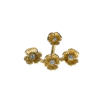 Golden Princess Flower Earring