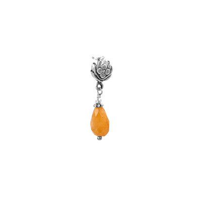 Orange TearDrop Dangler Earring