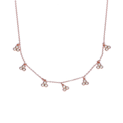 Italian Flower RoseGold Necklace