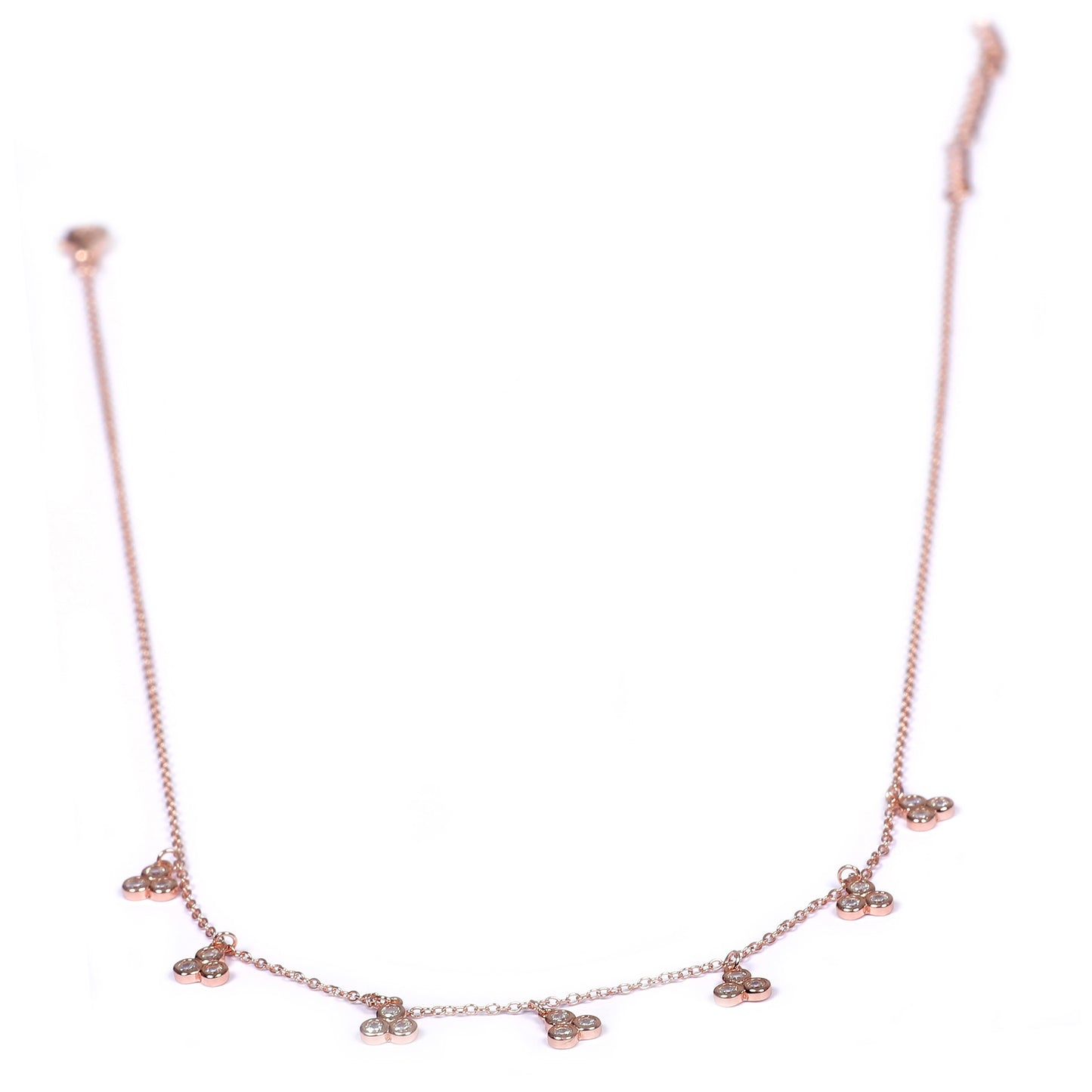 Italian Flower RoseGold Necklace