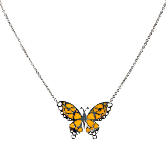 Silver Butterfly Necklace