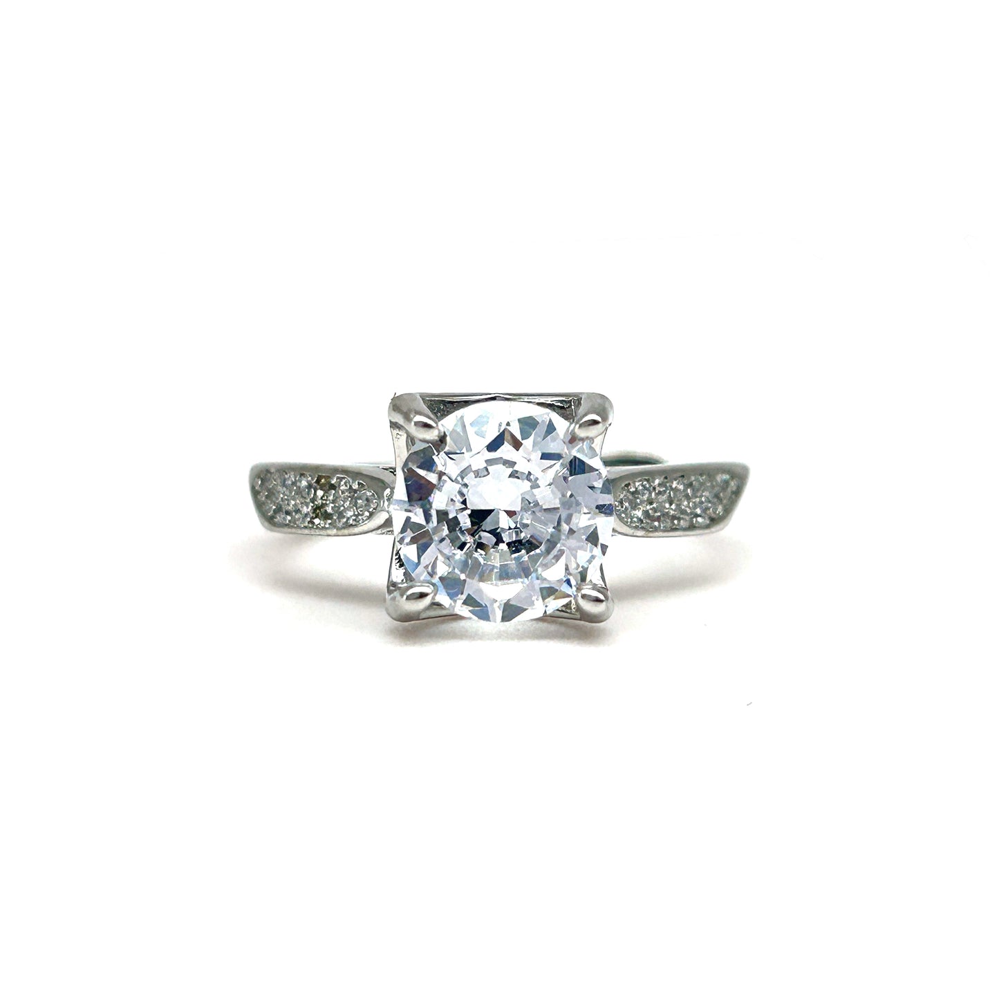 Solitaire Silver Ring