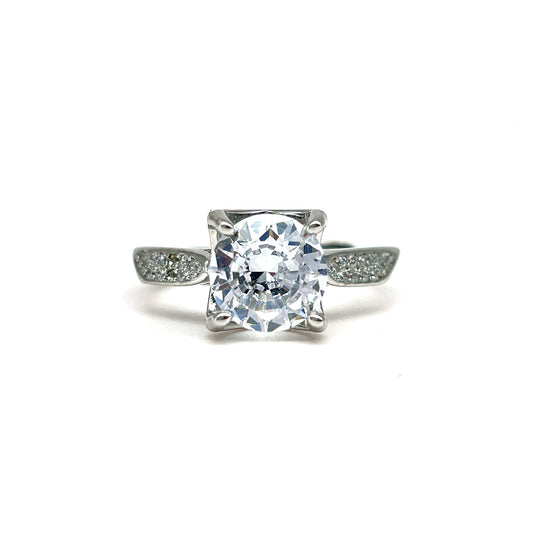 Solitaire Silver Ring