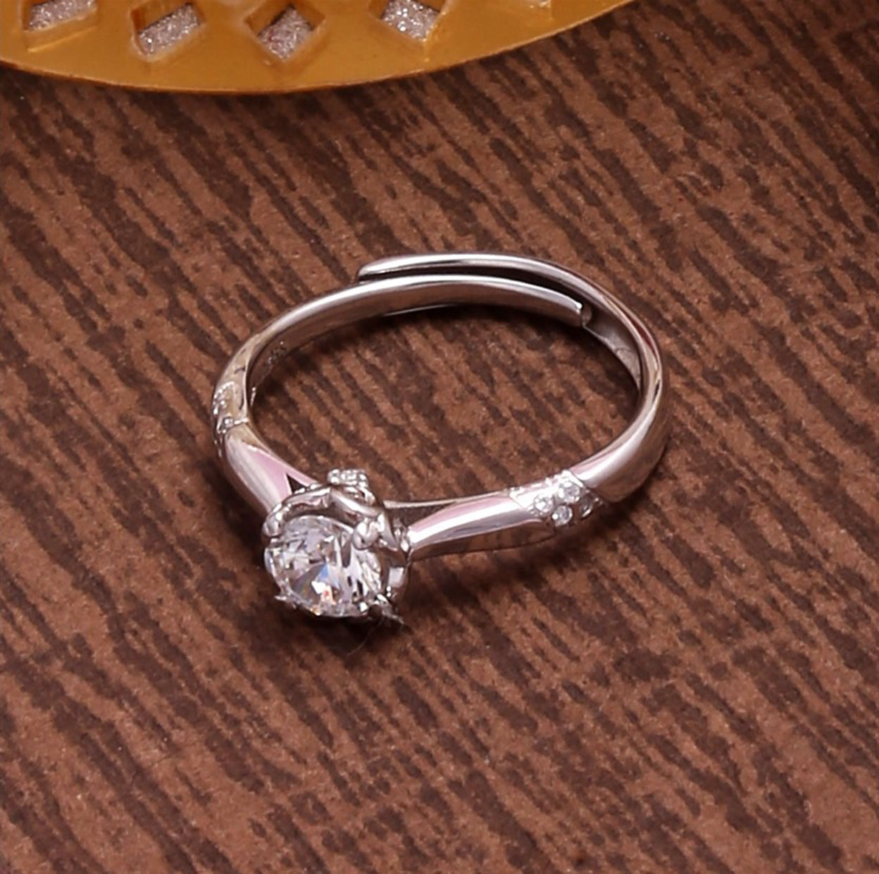 Solitaire Silver Ring