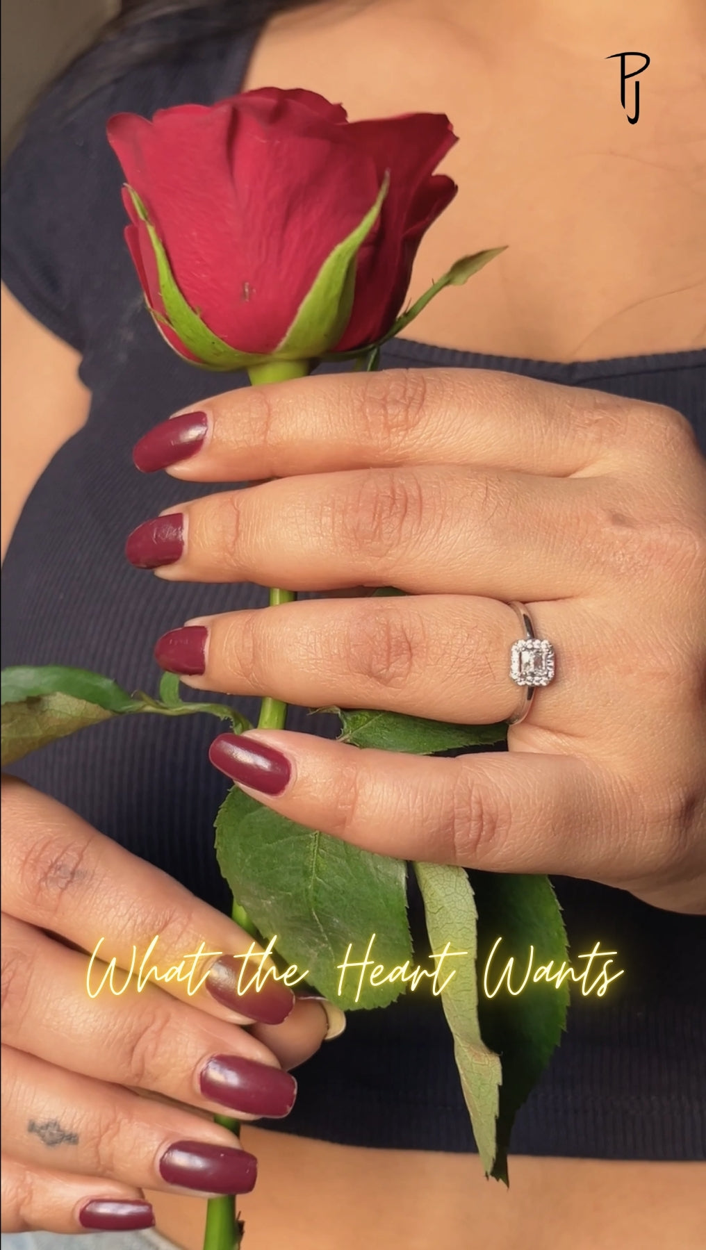 Solitaire Modern Silver Ring