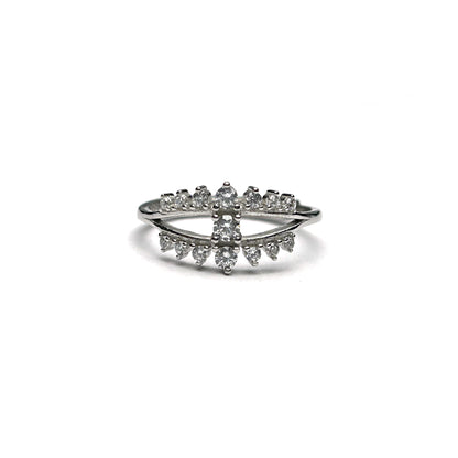 Queen Modern Silver Ring