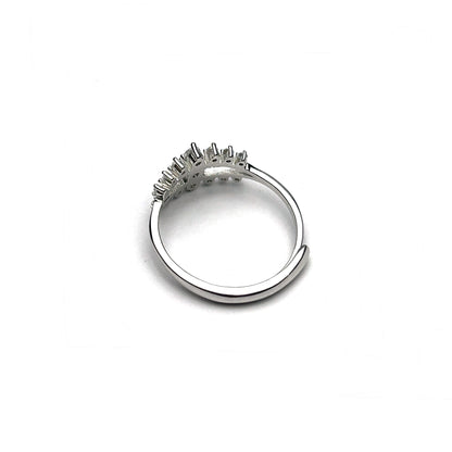 Queen Modern Silver Ring