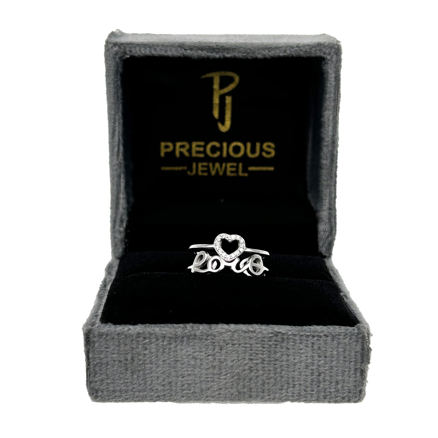 Love Heart 925 Sterling Silver Ring