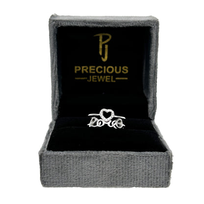Love Heart 925 Sterling Silver Ring